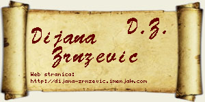 Dijana Zrnzević vizit kartica
